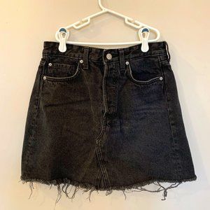 H&M- Black jean skirt